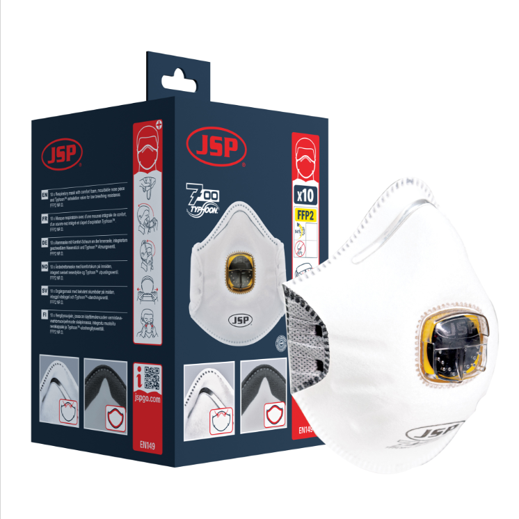 TYPHOON MOULDED MASK FFP2OV - (726)- BX OF 10