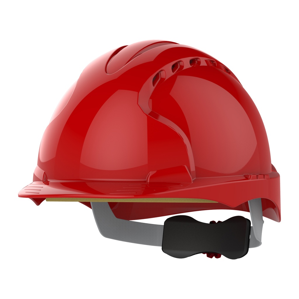 EVO®3 SAFETY HELMET - WHEEL RATCHET - VENTED - RED