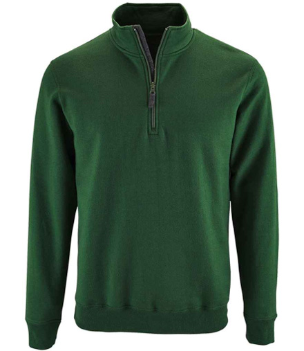 SOL'S STAN CONTRAST ZIP NECK SWEATSHIRT 02088