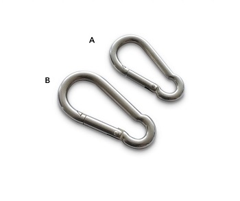 STEEL SNAP GATE KARABINER (60MM)